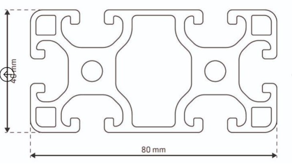 Profil 80x40 leicht
