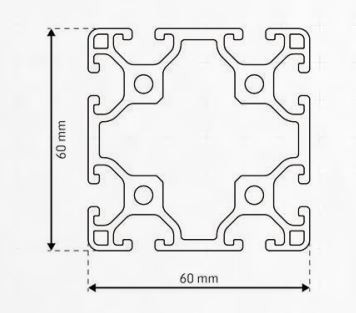 Profil 60x60 leicht